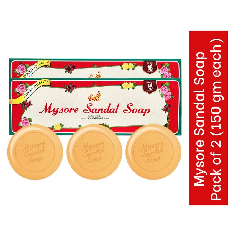 Mysore Sandalwood Soap 150gm - 6 ps (Pack of 2) - Image 4